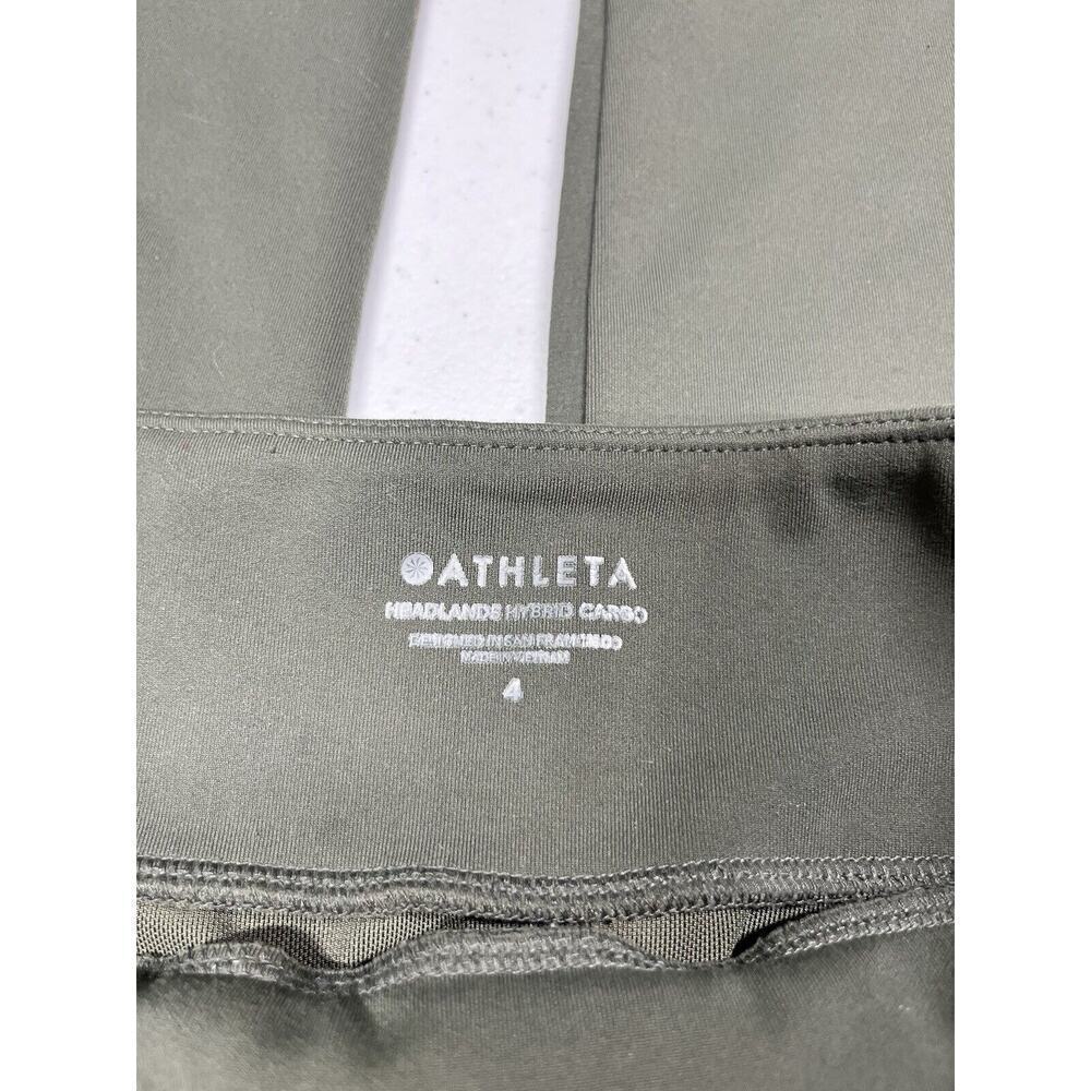 Athleta Pants Womens Size 4 Green Headlands Hybrid Cargo Pull On Stretch Skinny - Picture 2 of 6